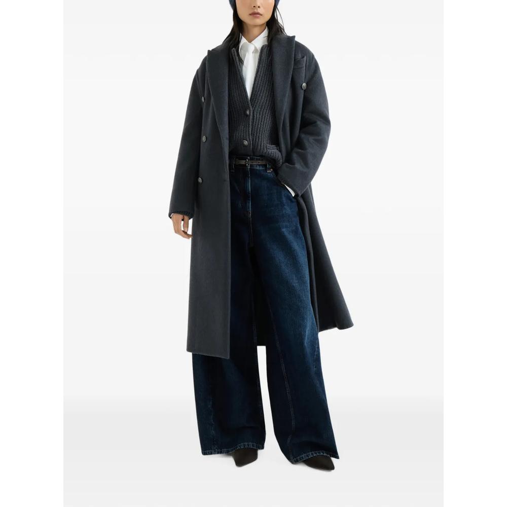hand-crafted coat in cashmere beaver double cloth with Monili 2