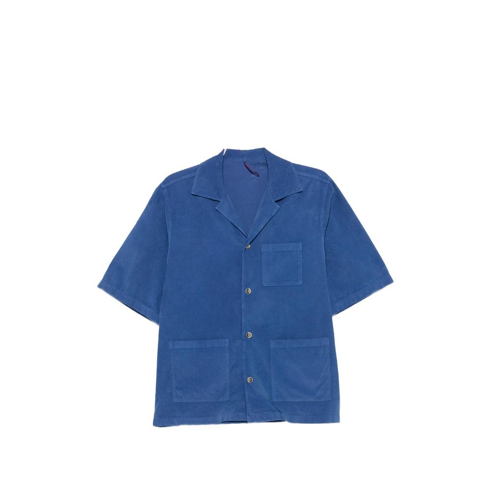 short-sleeved corduroy shirt 1