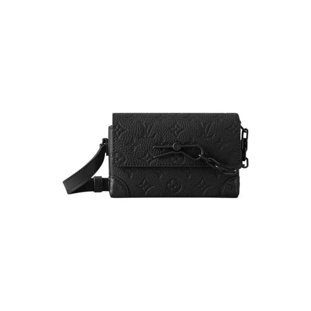 Сумки через плечо Louis Vuitton Steamer Wearable Wallet 'Black Embossed Cowhide Monogram Taurillon Leather' 1