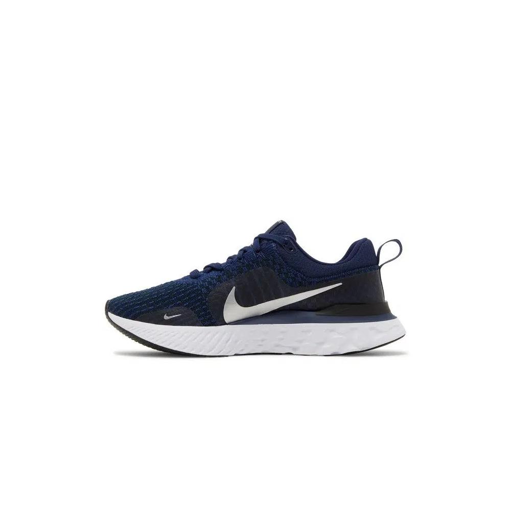 Кроссовки Nike React Infinity Run Flyknit 3 'College Navy Metallic Silver' 3