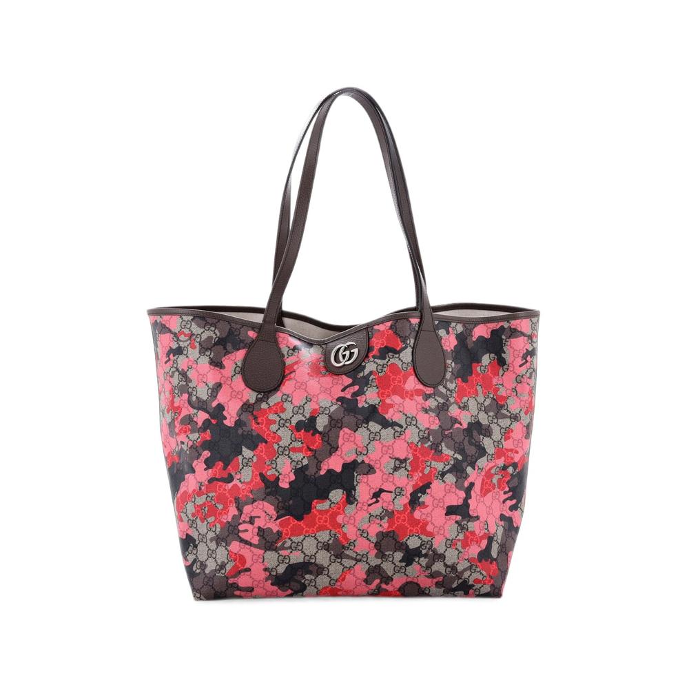 GG Open GG Camouflage Coated Canvas Large tote bag 1