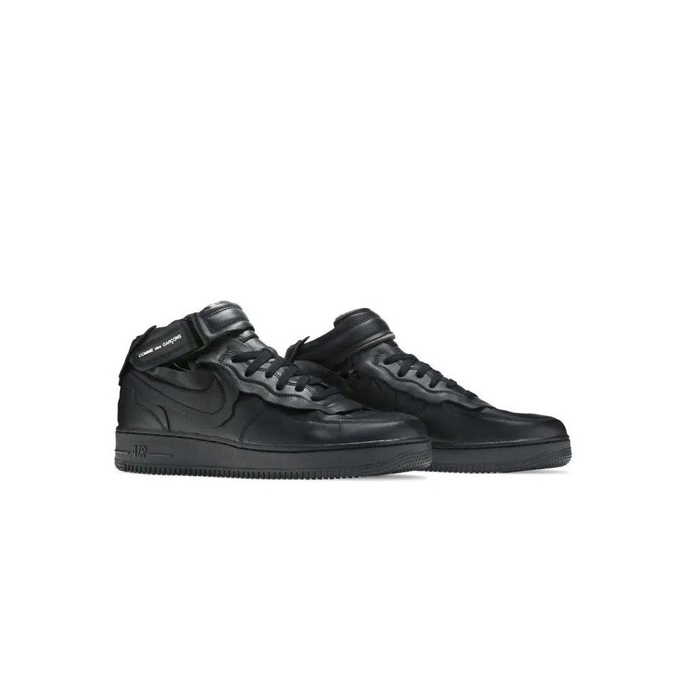 Кроссовки Comme des Garçons x Nike Air Force 1 Mid 'Triple Black' 8