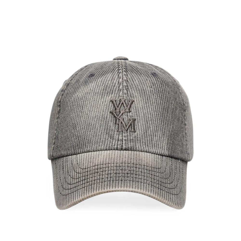 logo-embroidered corduroy baseball cap 1