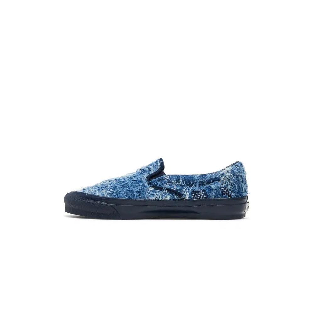 Слипоны FDMTL x Vans OG Classic Slip-On LX 'Distressed Indigo' 3