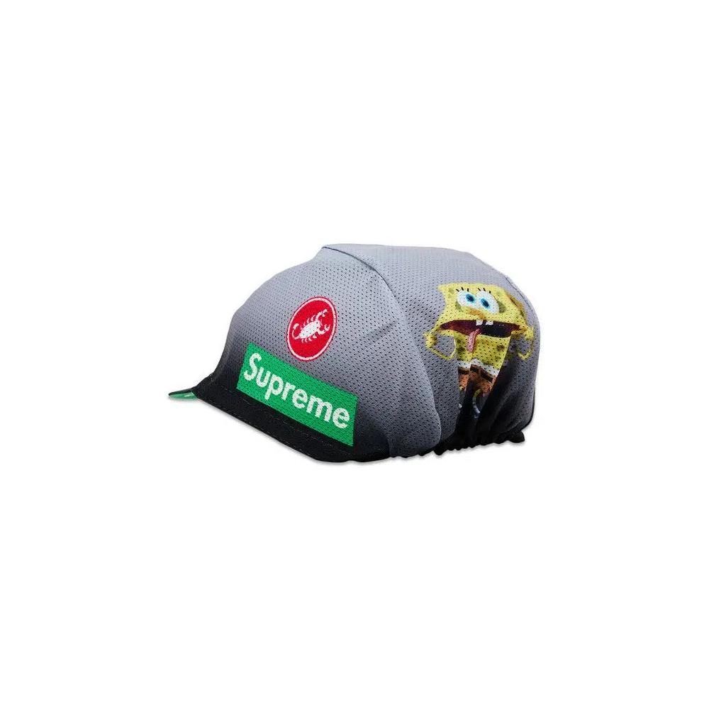 Кепки Supreme x Spongebob Squarepants x Castelli Cycling Cap «Black» 3
