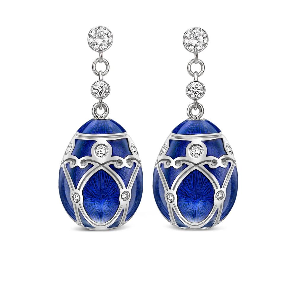 Серьги Heritage Palais из белого золота с бриллиантами 2
