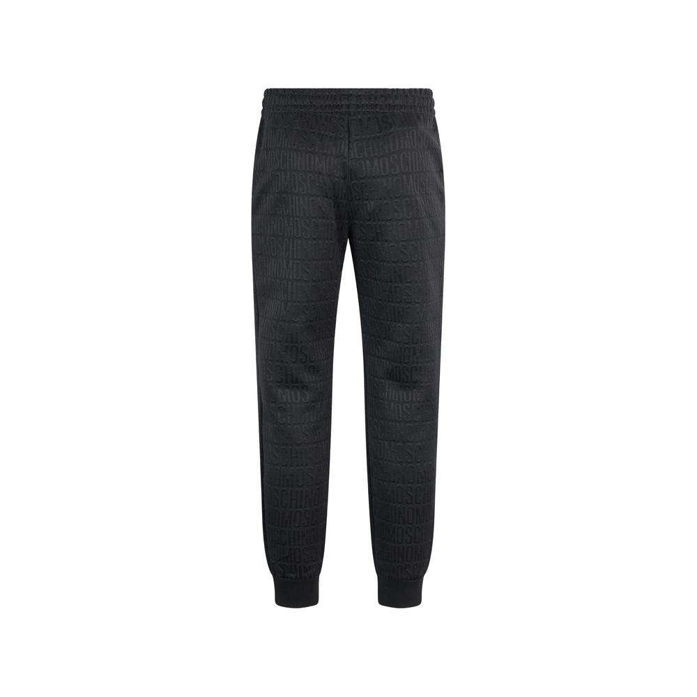 logo-pattern elasticated-waistband track pants 2
