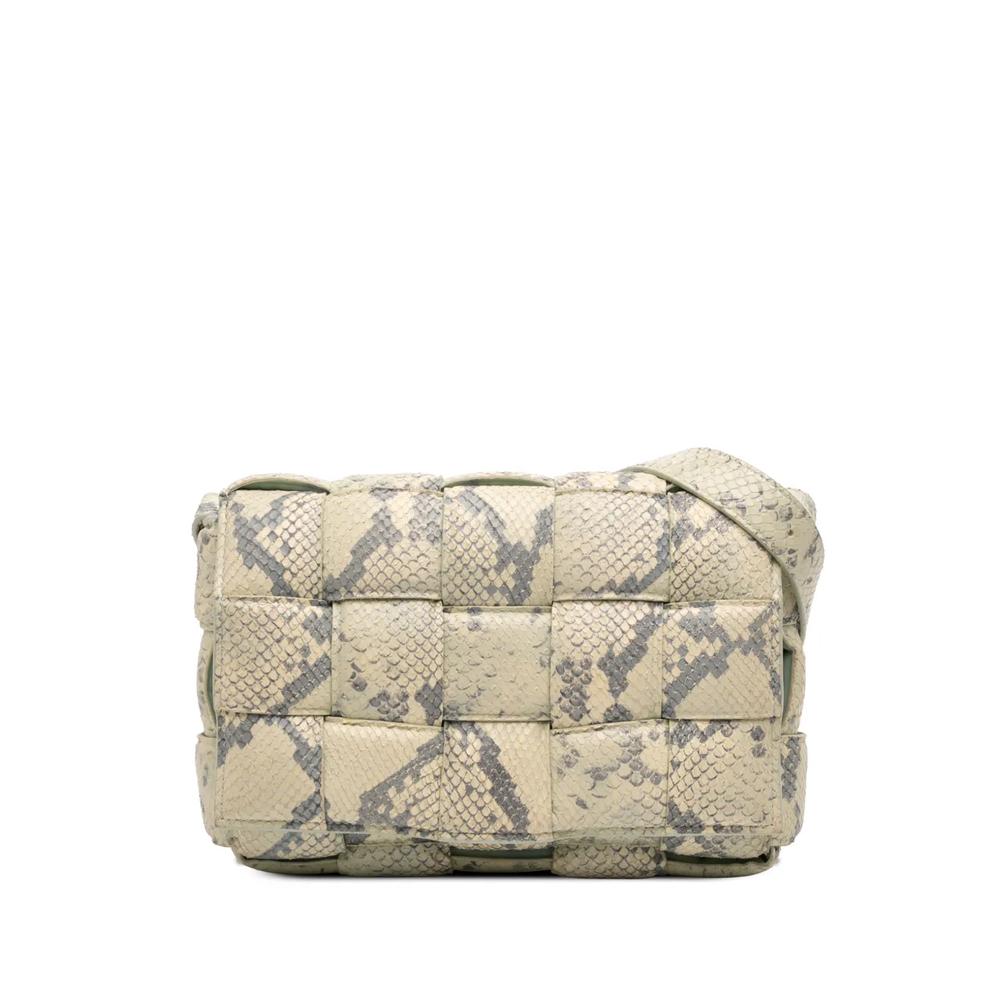 Сумка через плечо Python Embossed Goatskin Intrecciato Padded Cassette (2012-2026 годы) 1