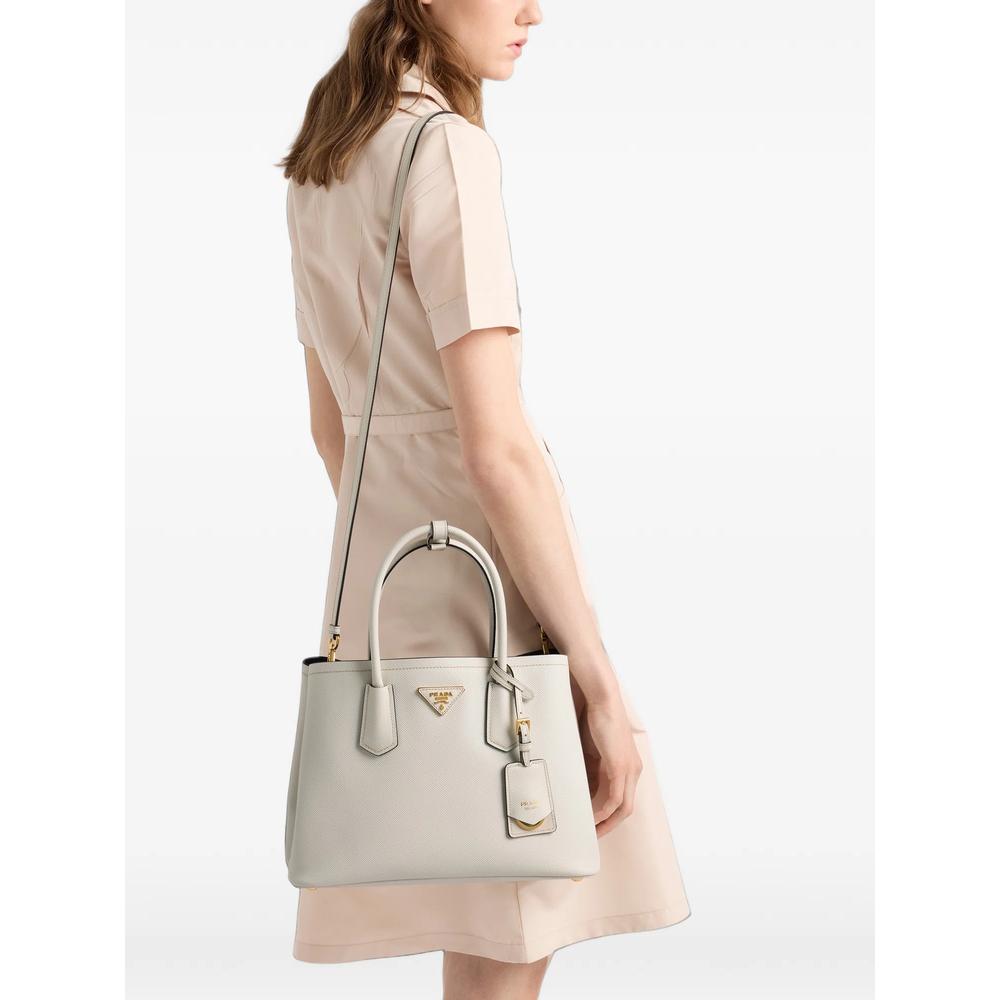 Double medium Saffiano leather bag 3