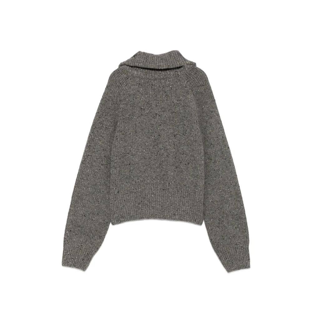 Saamandy half-zip flecked sweater 2