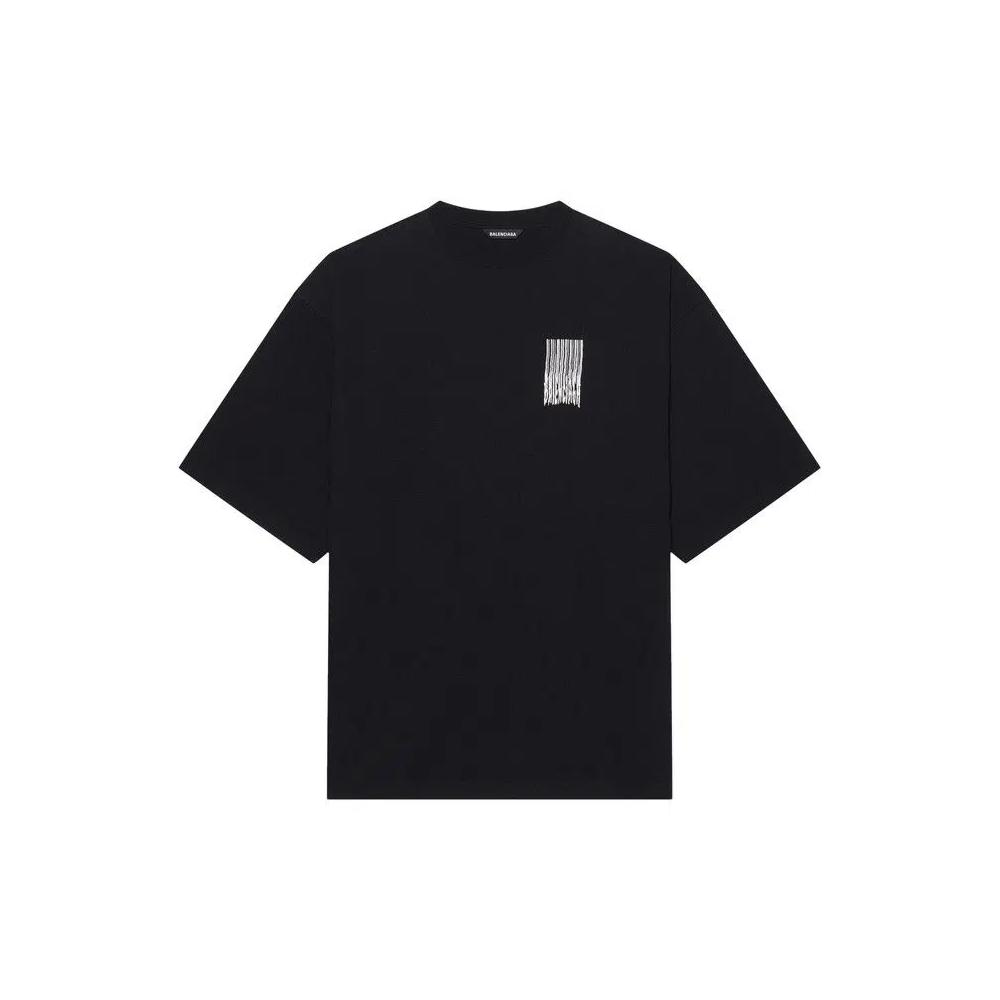 Футболки Balenciaga Barcode Wide Fit T-Shirt 'Черный' 1