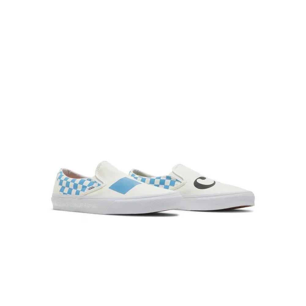 Слипоны MOCA x Vans Classic Slip-On 'Checkerboard - Cyan' 8