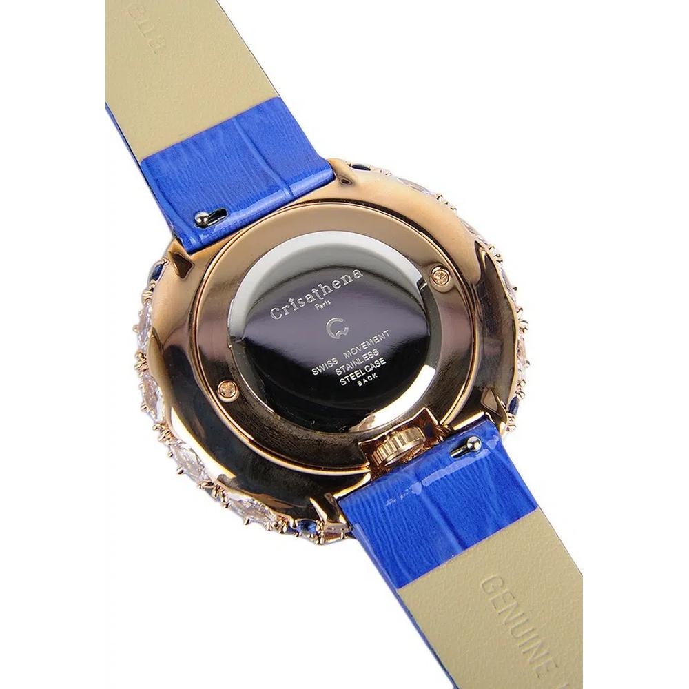 【Горячий стиль】Crisathena Macaron Fashion Watch in Navy for Women 3