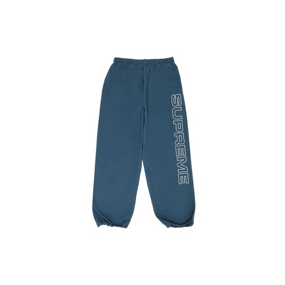 Спортивные брюки Supreme Spellout Embroidered Track Pant 'Dark Blue' 1