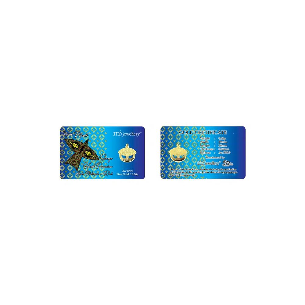 Золотой слиток 5G Gold Collection 999.9/24K серии Wau (0,2 г) 2