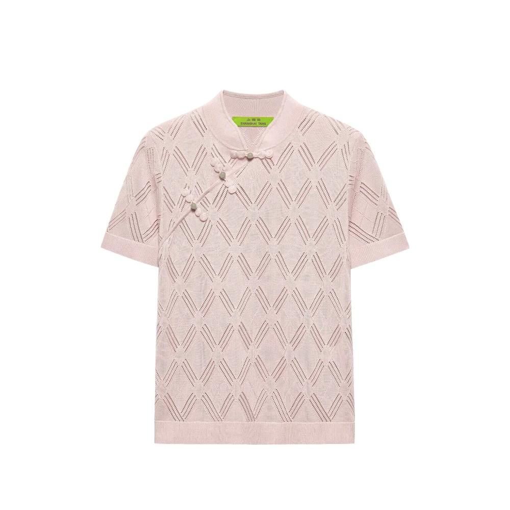 Топ Qipao ажурной вязки 1