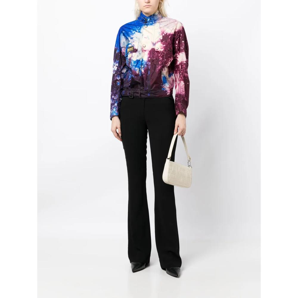 graphic-print patch-detail jacket 2