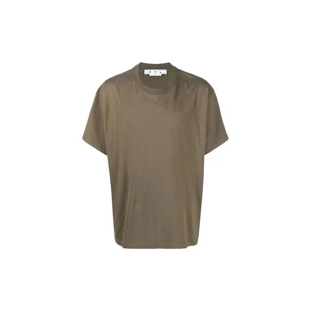 Топы Off-White Rubber Diagonals Oversized T-Shirt 'Army Green' 1