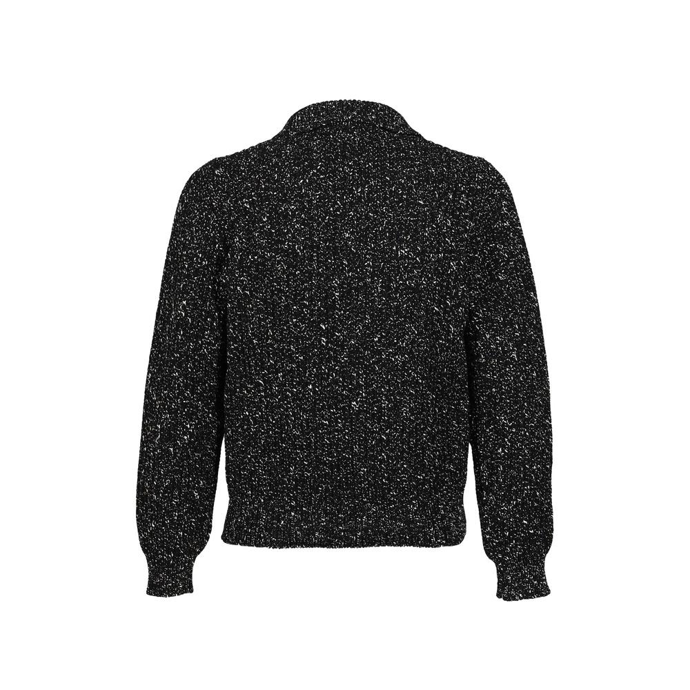 tweed half-zip sweater 2
