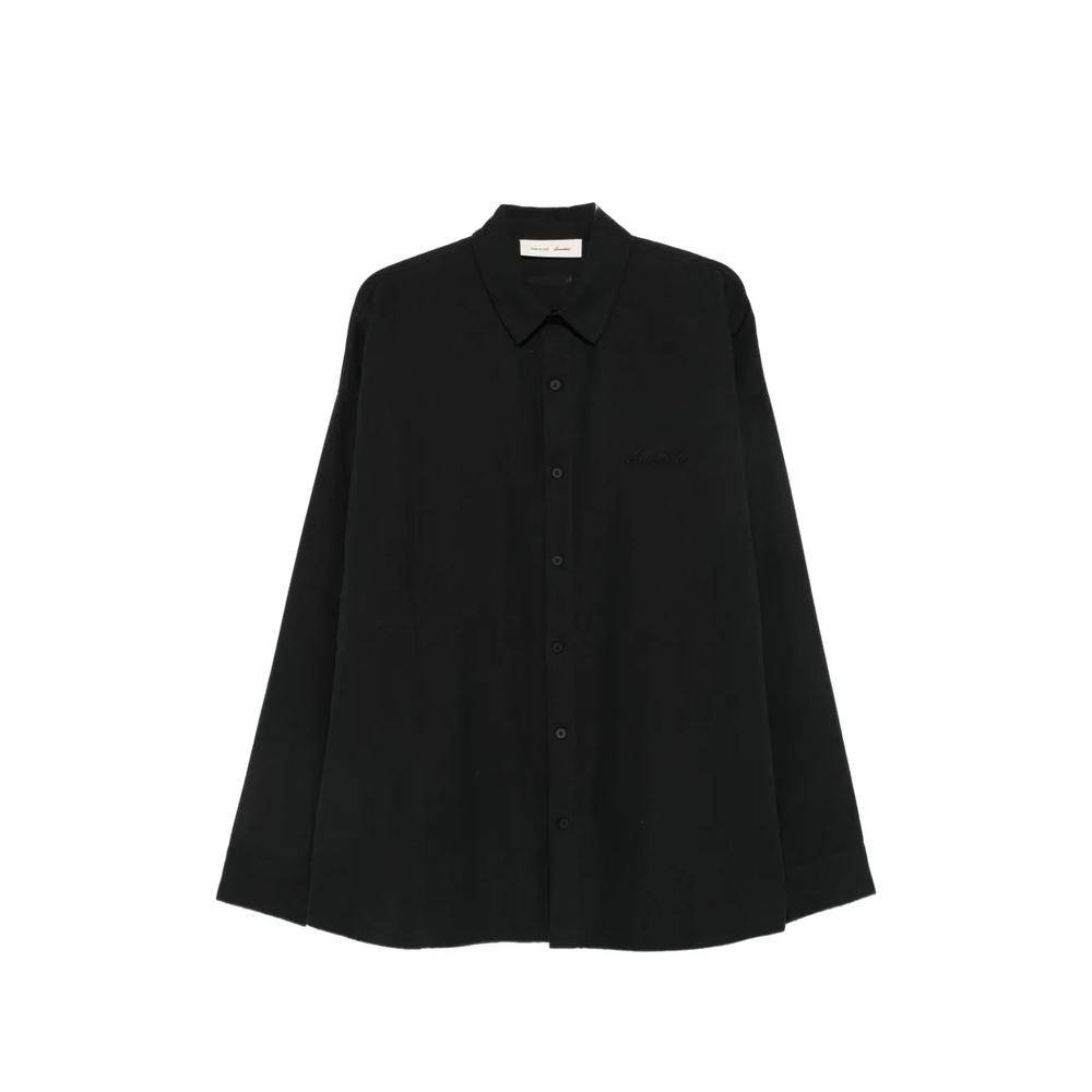 Essentials logo-embroidered shirt 1