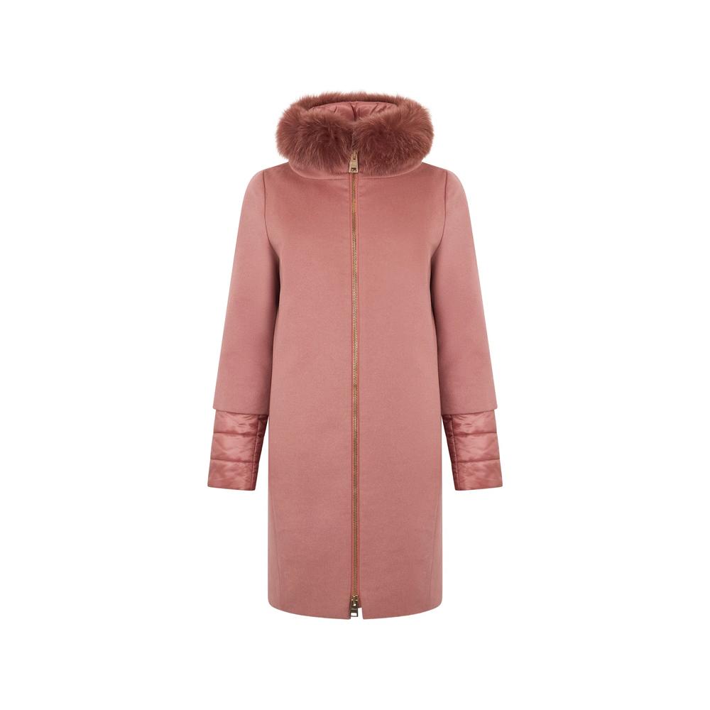 fur-trim hooded coat 1