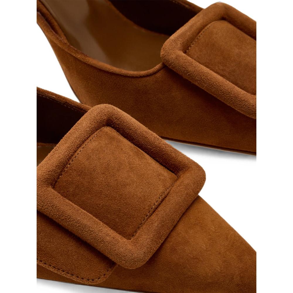 Maysale buckle-detail suede mules 4