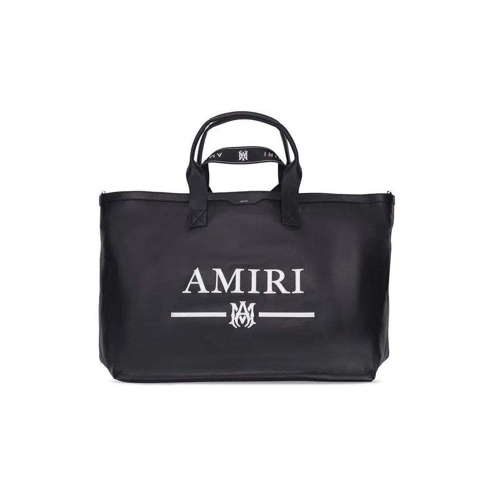 Сумки-тоуты Amiri Nappa Logo Embroidery Tote Bag 'Черный' 1