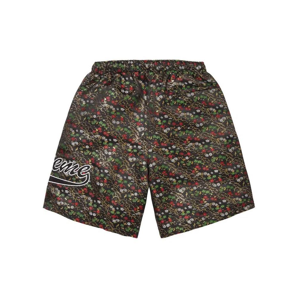 Шорты Supreme Floral Jacquard Short 'Черный' 2
