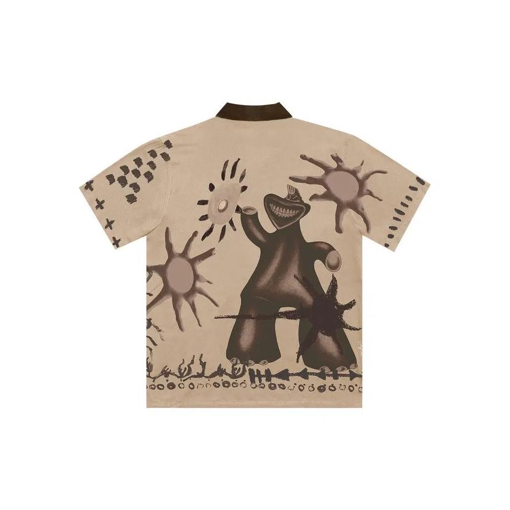 Рубашки на пуговицах Cactus Jack by Travis Scott Рубашка художника на пуговицах 'Off White' 2