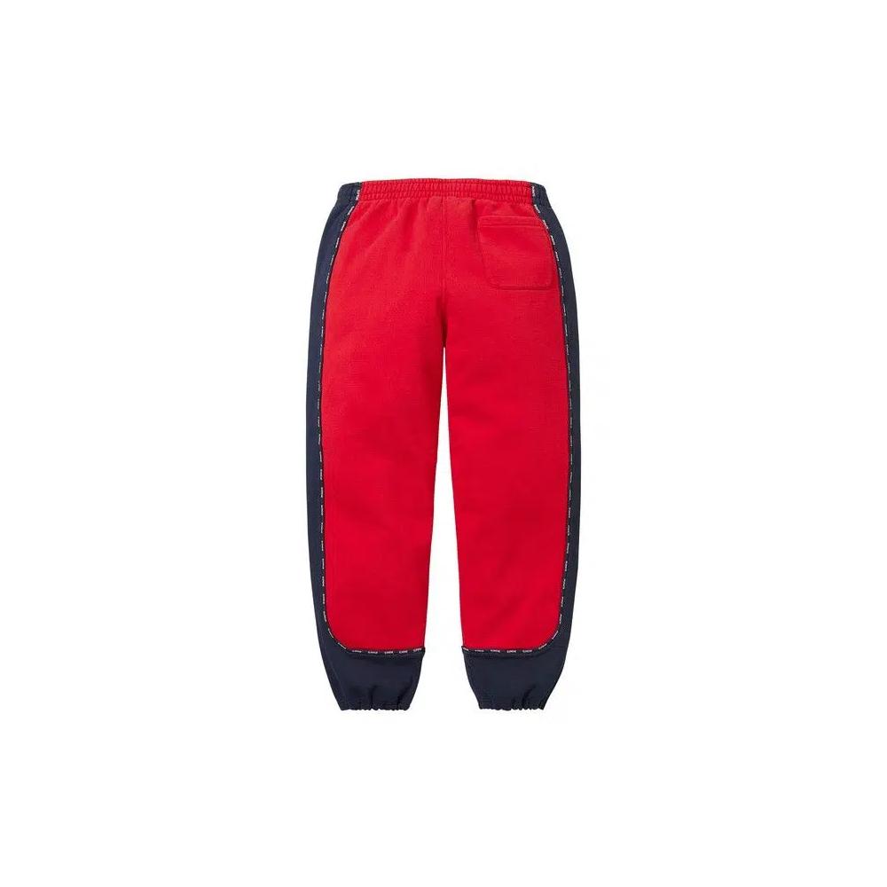 Брюки Supreme Piping Sweatpant 'Red' 2