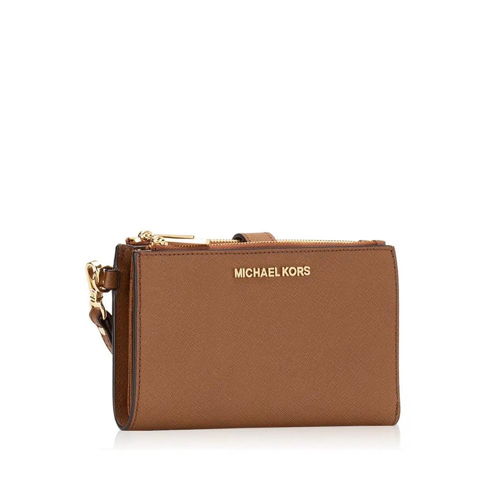 Jet Set Travel Large Signature Double Zip Wristlet - Коричневый 2