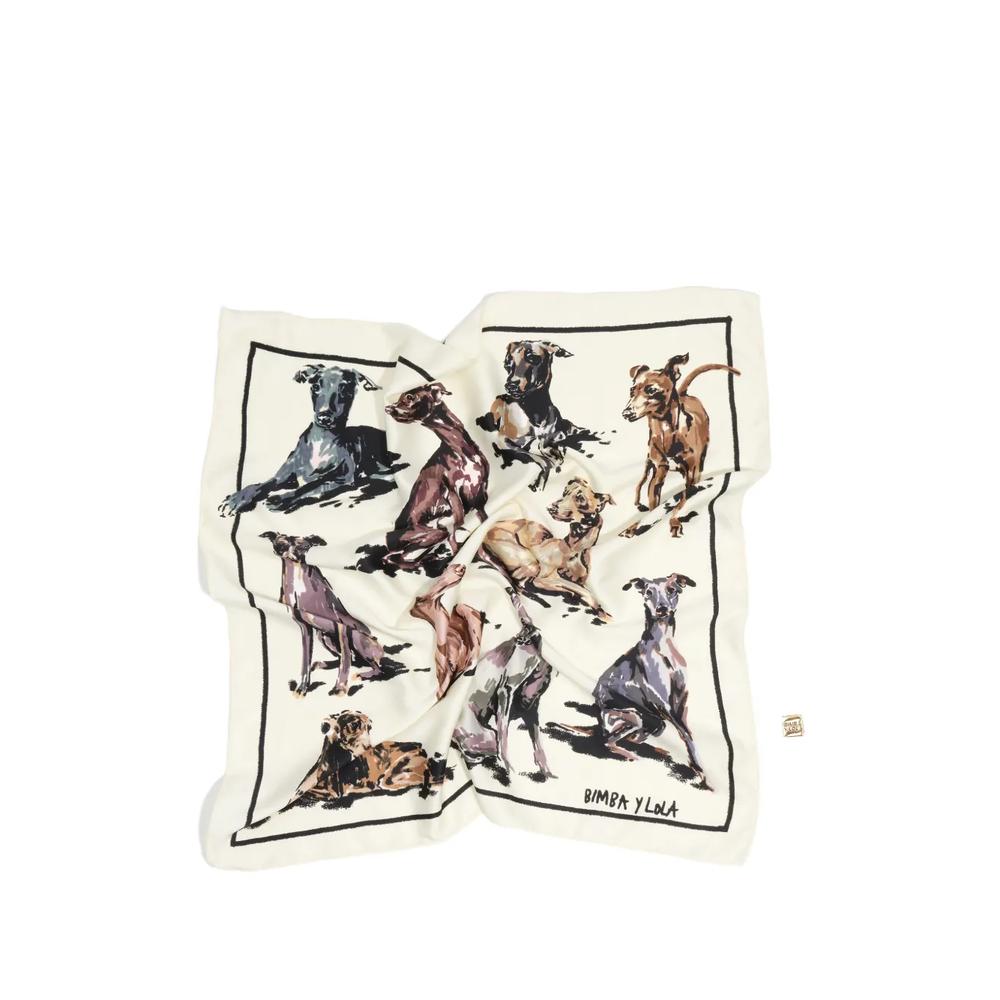Шарф white greyhounds с подвеской 2