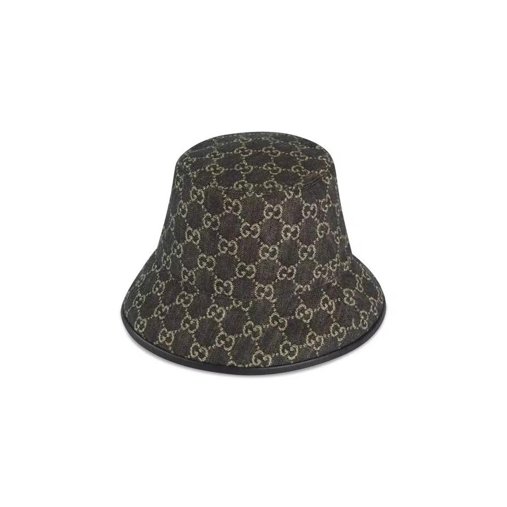 Шляпа Gucci GG Denim Bucket Hat 'Black' 1