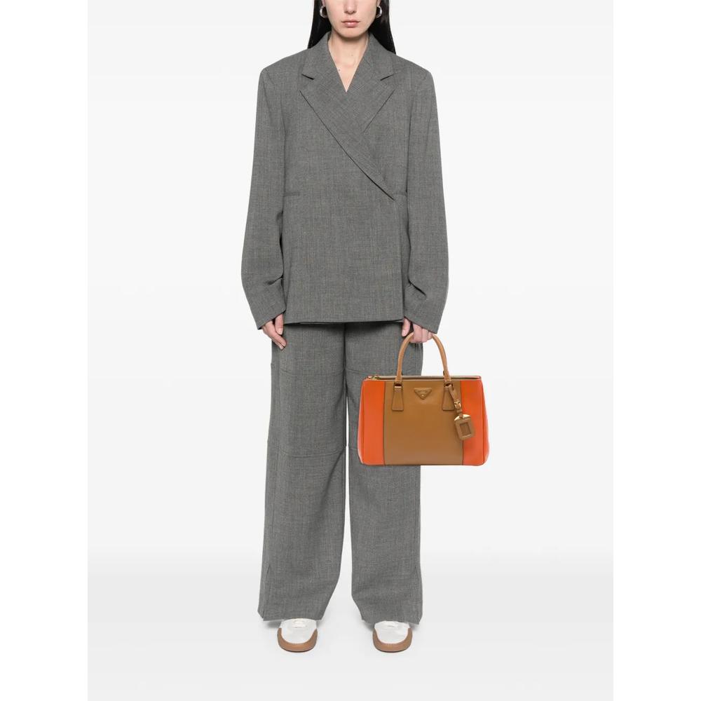 Сумка-сэтчел Bicolor Saffiano Lux Galleria Double Zip среднего размера (2010-2026 годы) 2