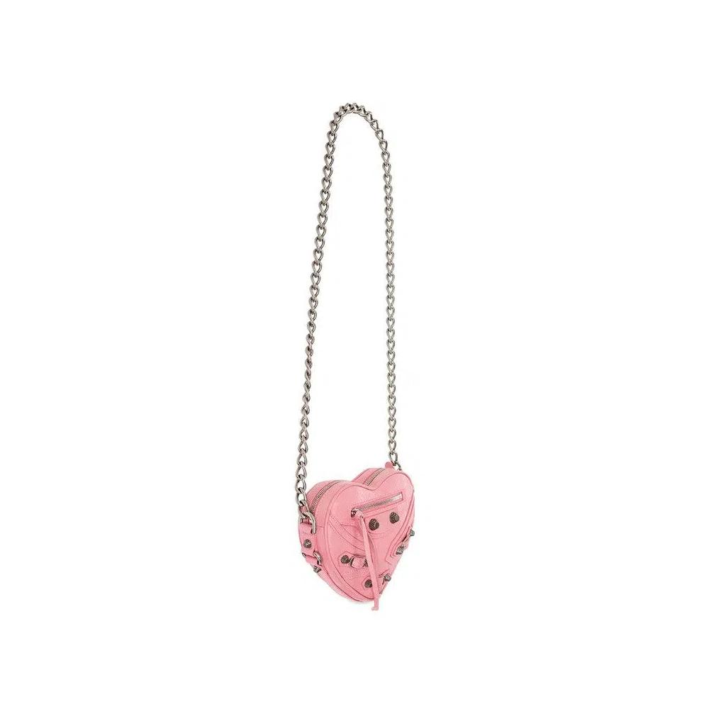 Сумки через плечо Balenciaga Cag Heart Mini Shoulder Bag 'Pink' 3