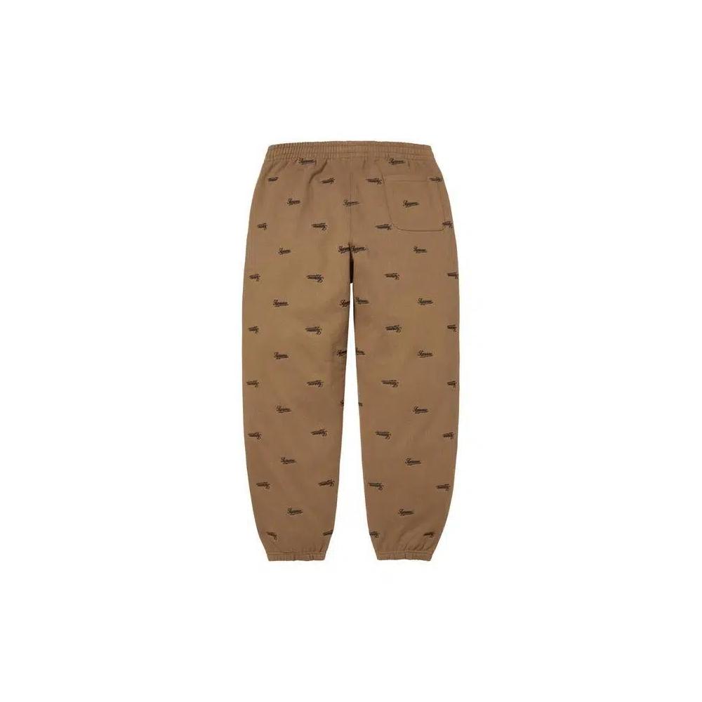 Спортивные штаны Supreme Repeat Script Sweatpant 'Dark Khaki' 2