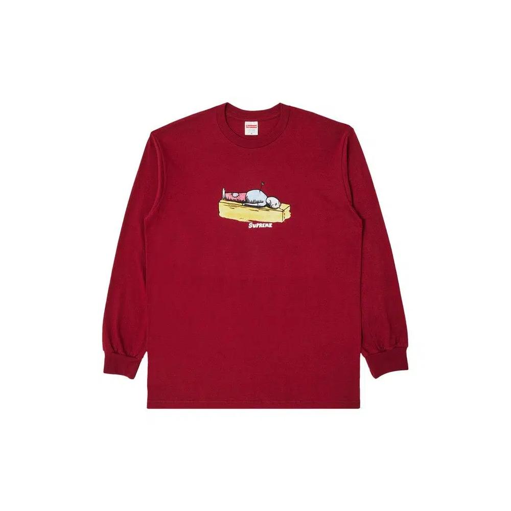 Футболки Supreme Neil Blender Arrow Long-Sleeve Tee 'Cardinal' 1