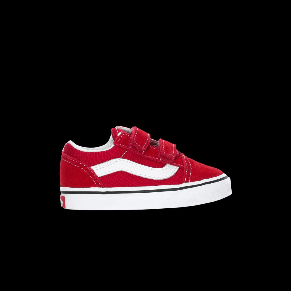 Кроссовки Vans Old Skool V Toddler 'Racing Red' 1