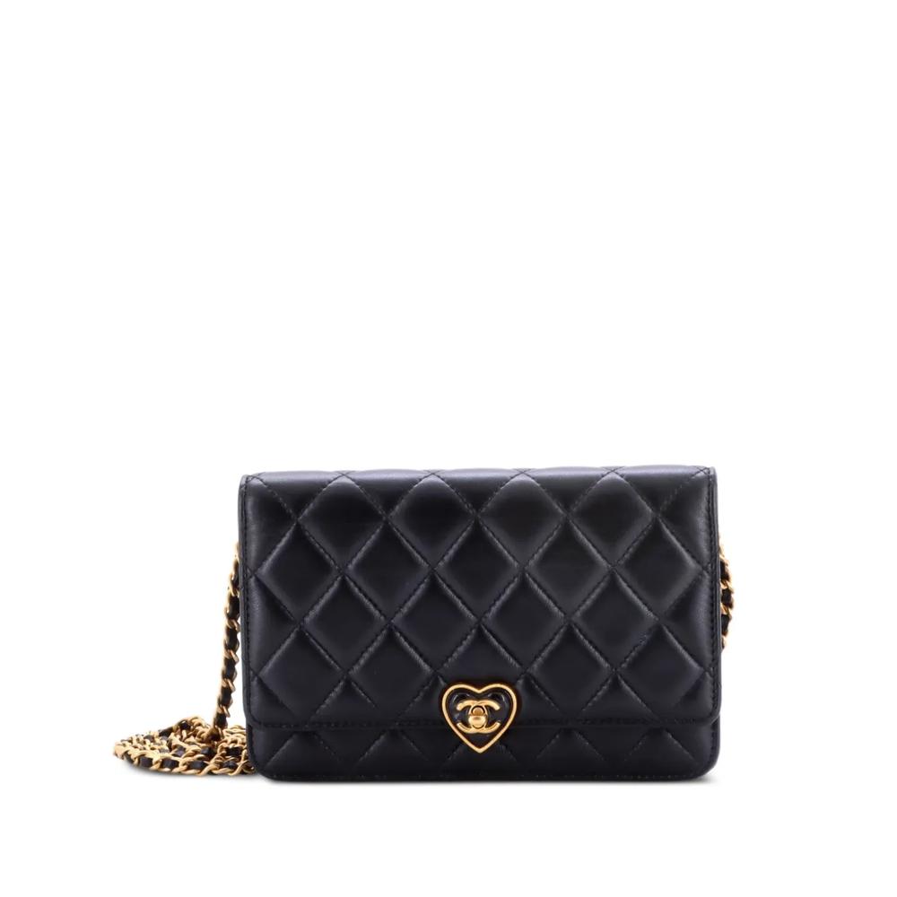 Сумка через плечо Coco Love CC Heart Wallet on Chain Quilted Lambskin 1