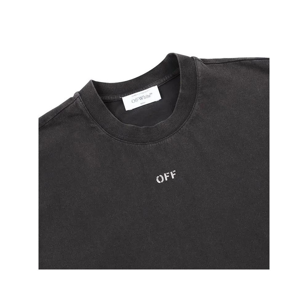 Футболки с коротким рукавом Off-White Stamp Mary Over Short-Sleeve Tee 'Black/White' 3