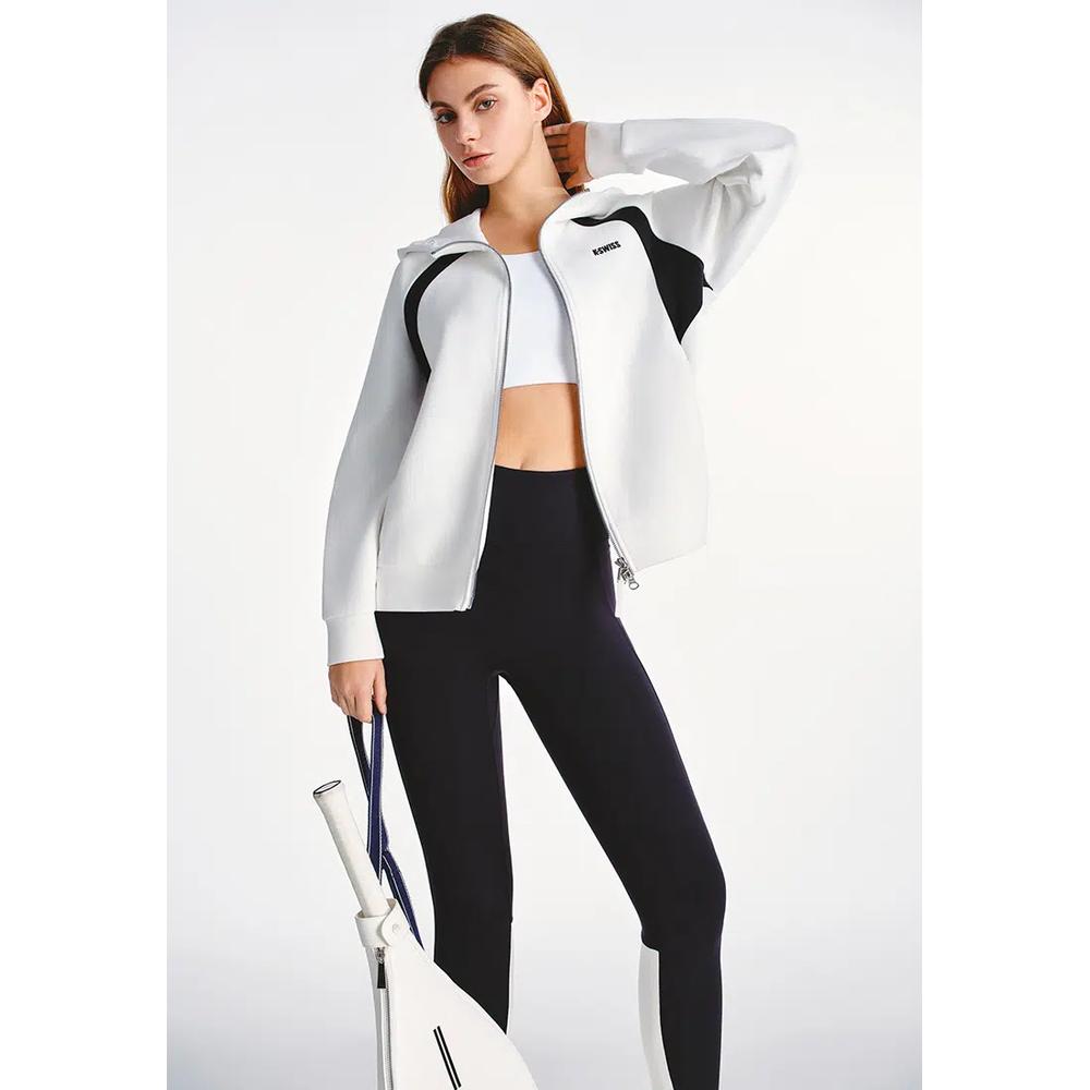 ЖЕНСКАЯ КУРТКА С КАПЮШОНОМ K-SWISS С ЛОГОТИПОМ И ЦВЕТНЫМИ БЛОКАМИ 3
