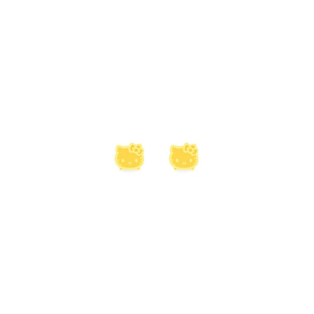 Коллекция 5G Gold 916/22K Золотые серьги Hello Kitty S183 1