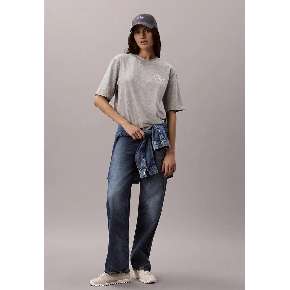 Топ свободного кроя с коротким рукавом и надписью - Calvin Klein Jeans 5