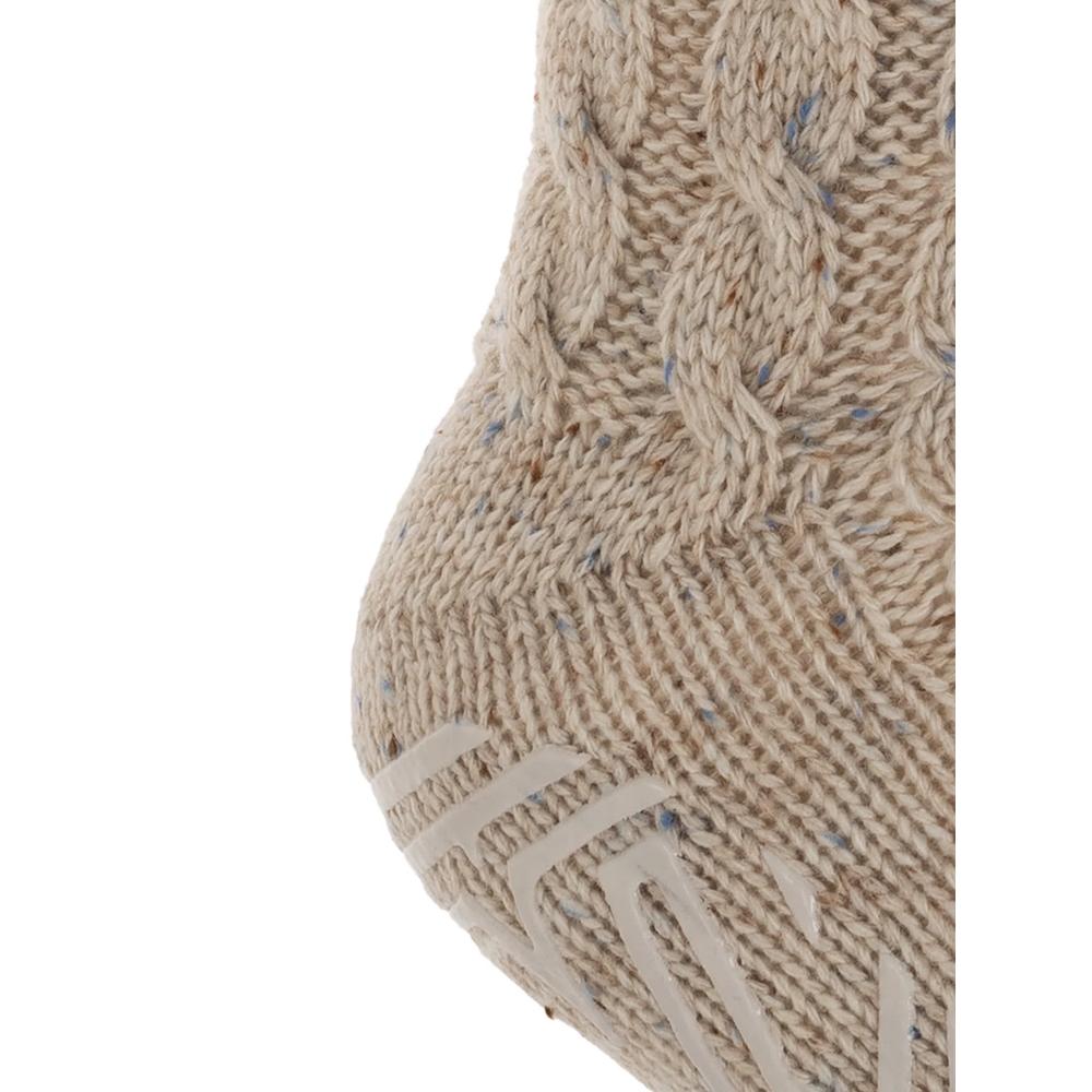 cable-knit anti-slip socks 4