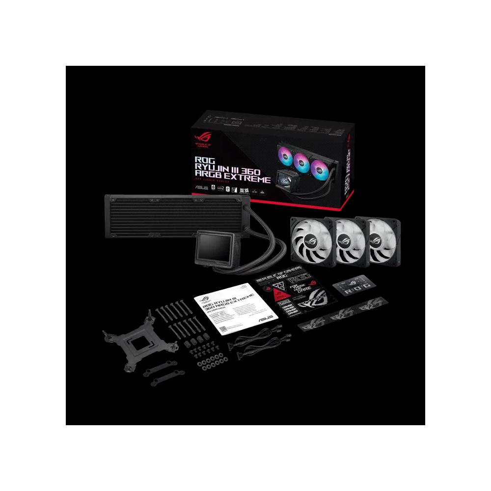 ASUS ROG RYUJIN III 360 ARGB Extreme 360mm жидкостный охладитель - Black 13
