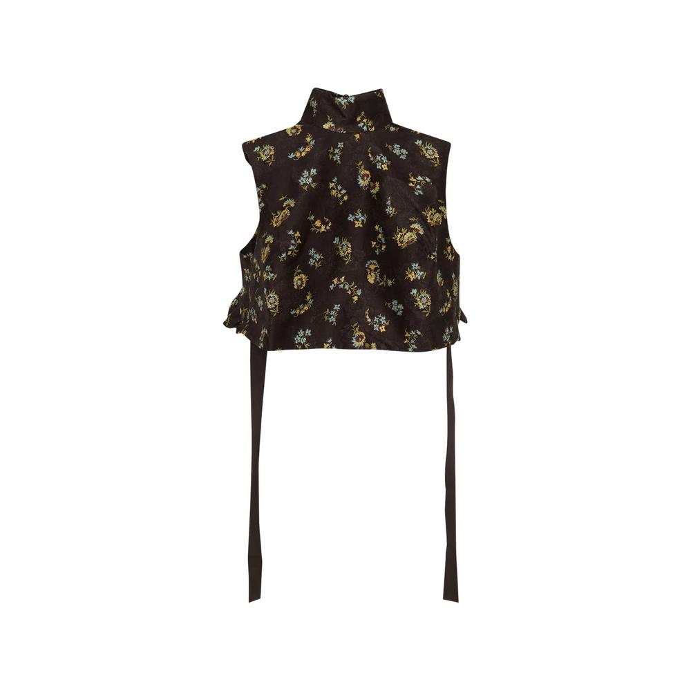 Lilah ruffled floral-print top 2