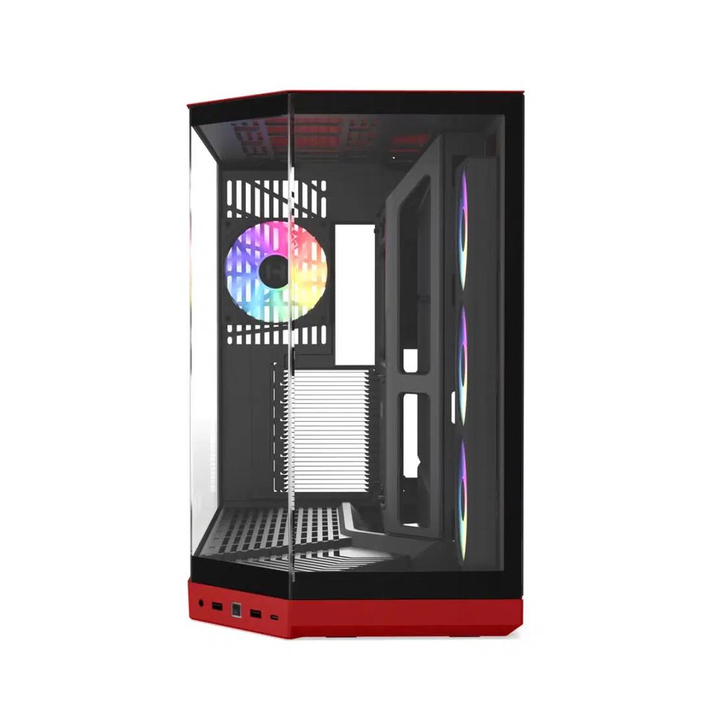 HYTE Y50 RGB ATX корпус - Черно-красный 3