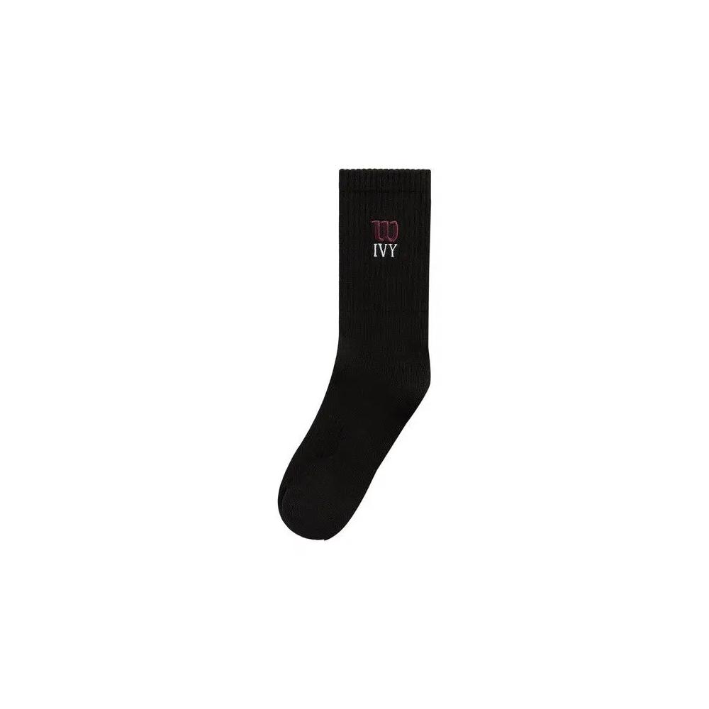 Носки и гольфы Kith Ivy For Wilson Logo Crew Socks 'Black' 1
