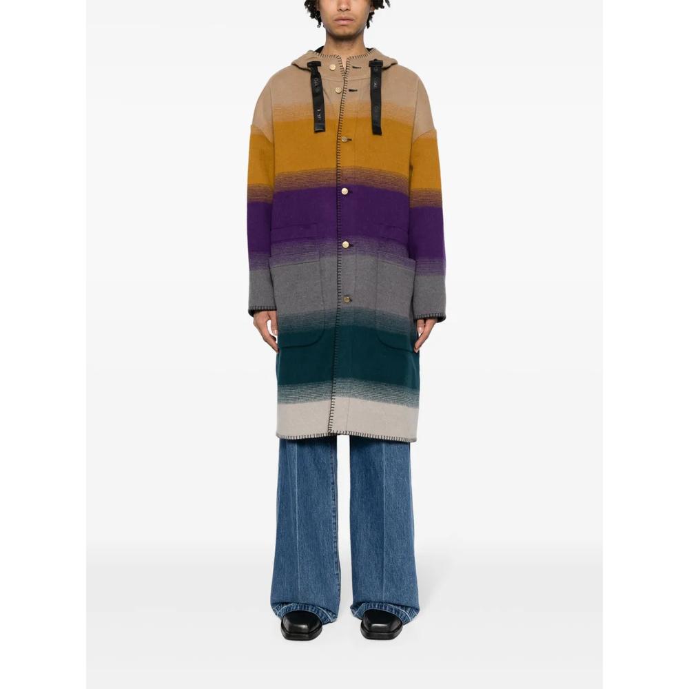 Пальто Blanket Stitched в стиле колор-блок 2