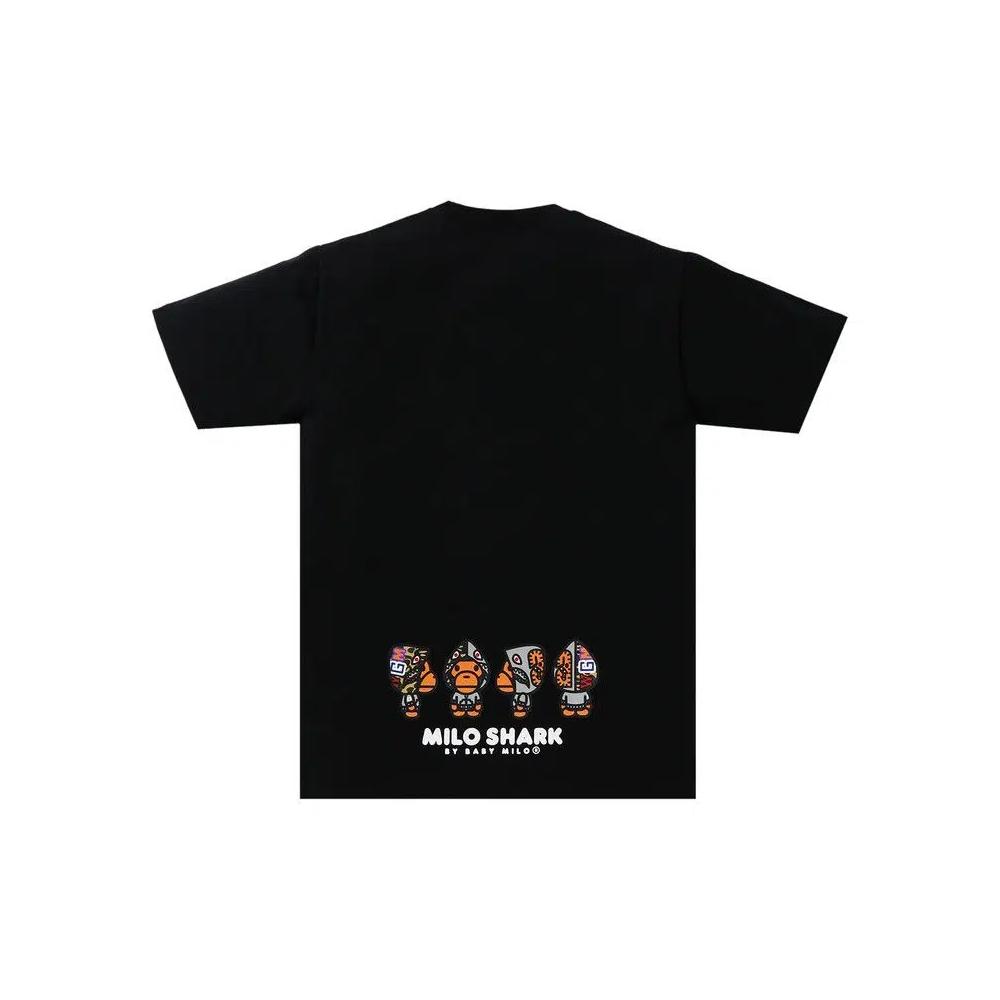 Футболка BAPE Milo Shark Tee 'Black/Grey' 2